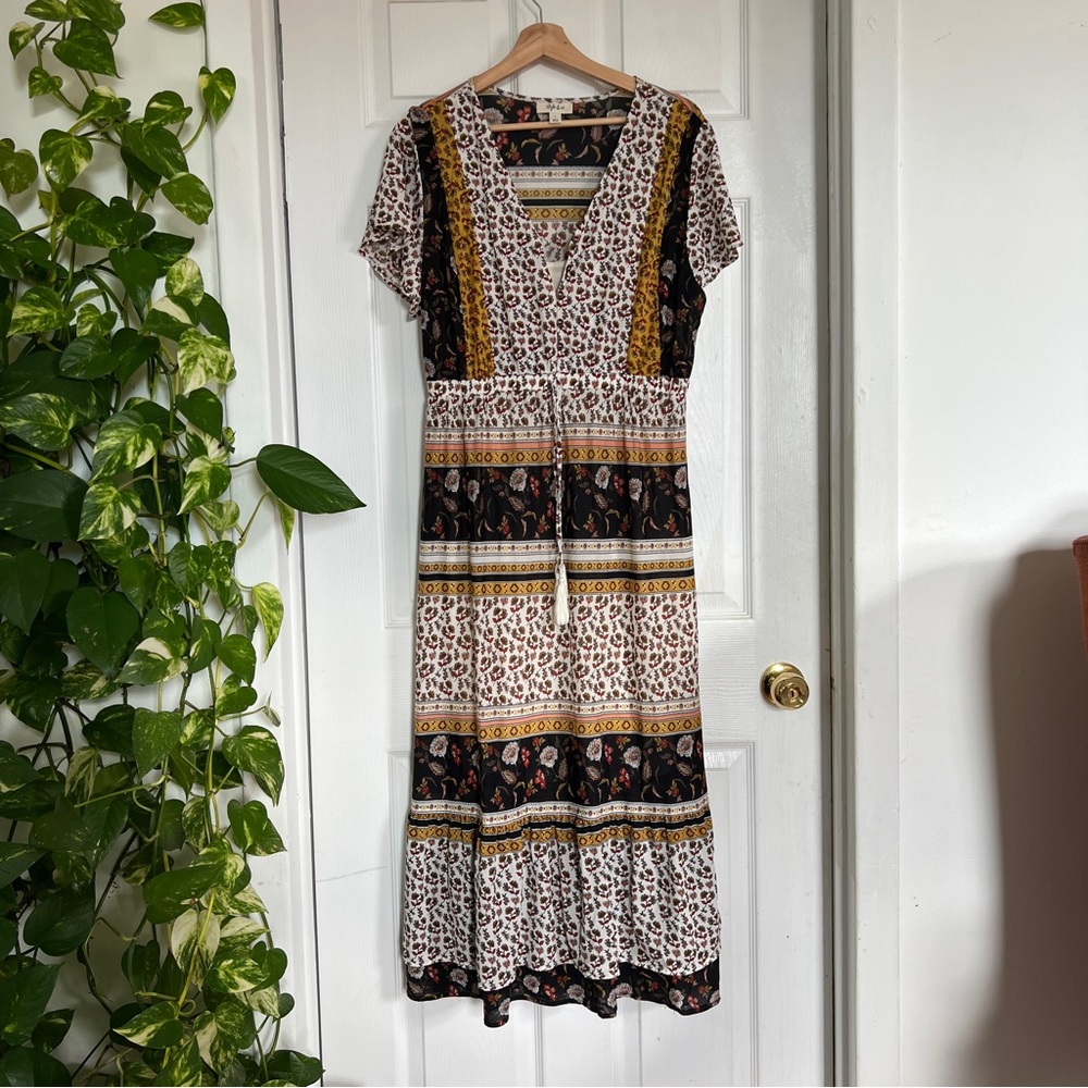Pretty Print Floral Maxi Dress